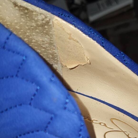 JESSICA SIMPSON COBALT BLUE CALDAS PUMPS SZ.7 EUC. - Picture 8 of 9